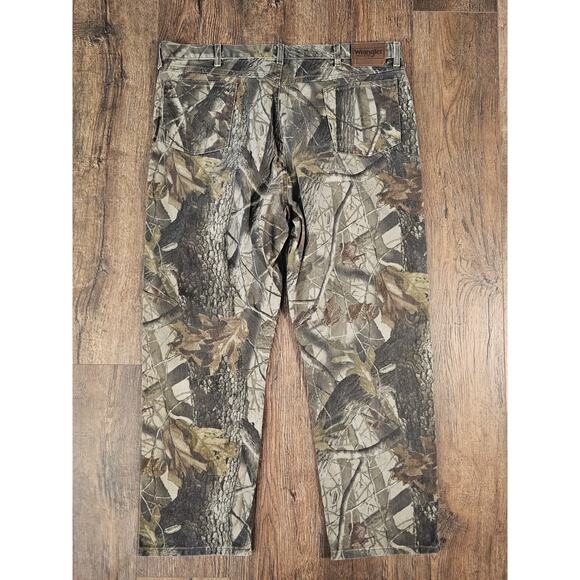 Wrangler Pro Gear Camo Denim Pants Jeans Mens Sz 42x30 - Picture 8 of 9